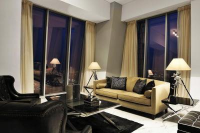 Nappali a magasban - nappali ötlet, modern stílusban