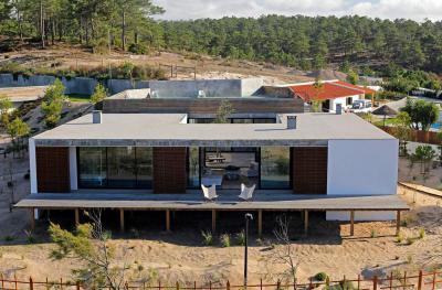 Modern lakóház - homlokzat ötlet, modern stílusban