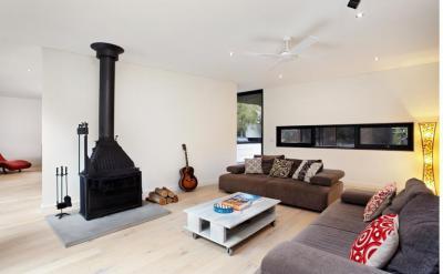 Nappali kandallóval - nappali ötlet, modern stílusban