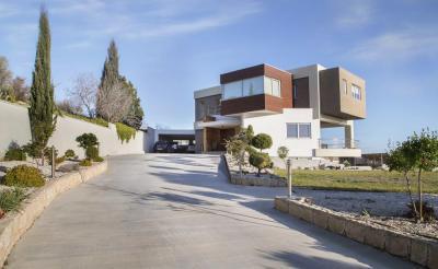 Geometrikus formák - homlokzat ötlet, modern stílusban