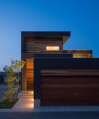 Geometrikus formák - homlokzat ötlet, modern stílusban