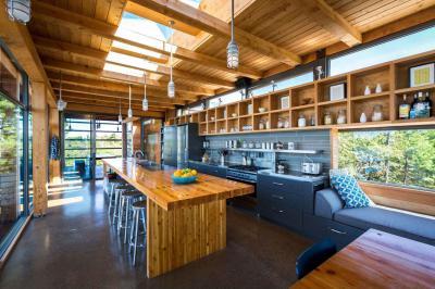 Egyterű lakás - konyha / étkező ötlet, modern stílusban