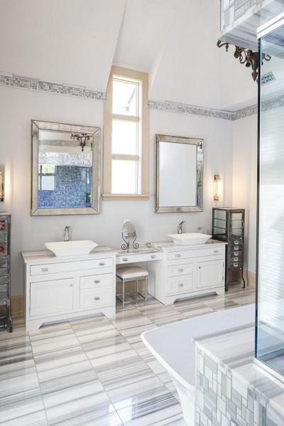 Márvány a fürdőben - fürdő / WC ötlet, klasszikus stílusban