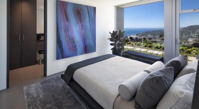 Panorámás hálószoba - háló ötlet, modern stílusban