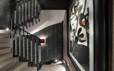 Díszes lépcső - belső továbbiak ötlet, modern stílusban