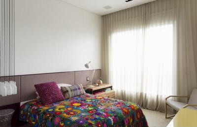 Színes ágytakaró - háló ötlet, modern stílusban