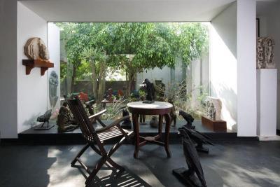 Kilátás a kertre - belső továbbiak ötlet, egzotikus stílusban