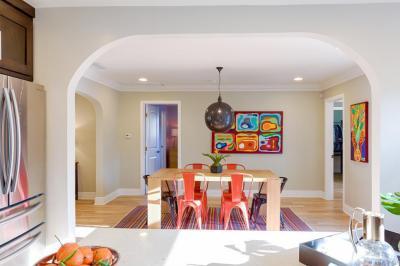 Fém székes étkező - konyha / étkező ötlet, modern stílusban