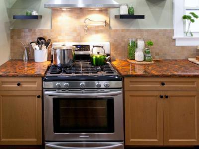 Föld színek a konyhában - konyha / étkező ötlet, klasszikus stílusban