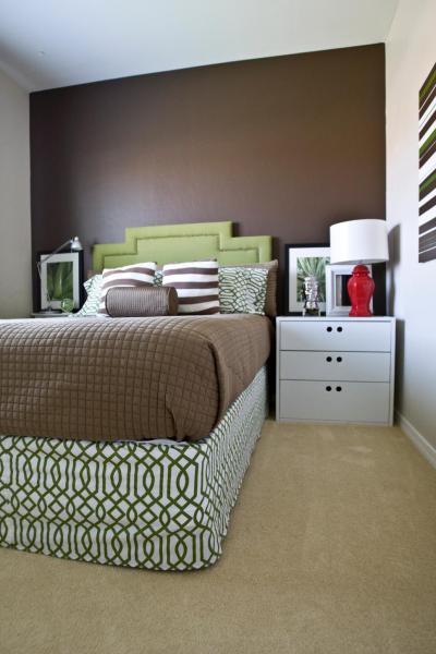 Zöld-barna háló - háló ötlet, modern stílusban