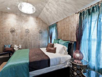 Barna-türkiz háló - háló ötlet, modern stílusban