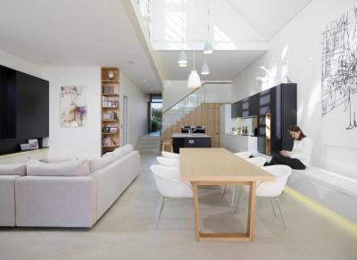 Egyterű nappali - nappali ötlet, modern stílusban