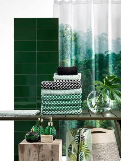 Dzsungel-mintás kiegészítők - fürdő / WC ötlet