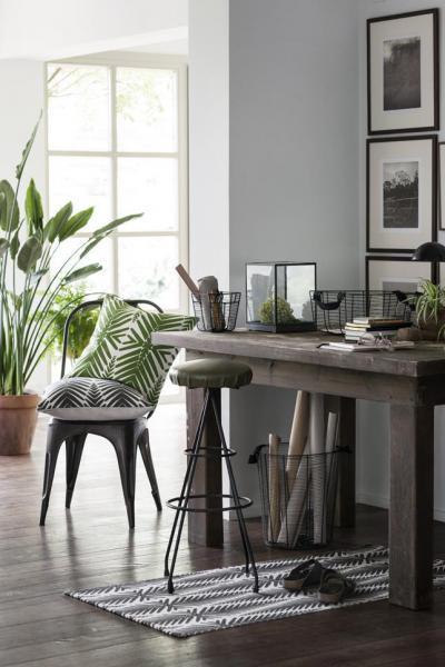 Zölddel feldobott dolgozó - dolgozószoba ötlet