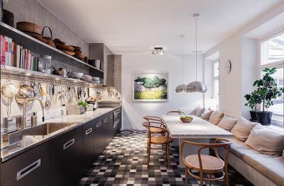 Stílusos konyha - konyha / étkező ötlet, modern stílusban