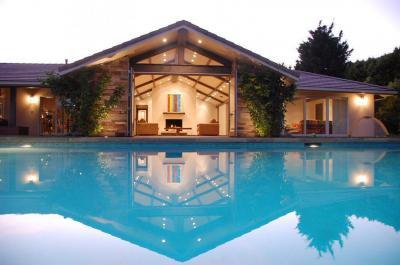 Nyitott terasz - homlokzat ötlet, modern stílusban