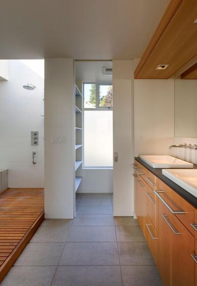 Natúr fürdőszoba - fürdő / WC ötlet, modern stílusban