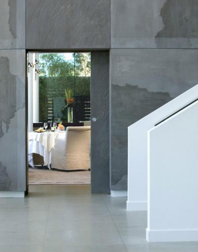 Beton a lakásban - belső továbbiak ötlet, modern stílusban