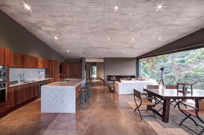 Konyha nappalival és terasszal - konyha / étkező ötlet, modern stílusban