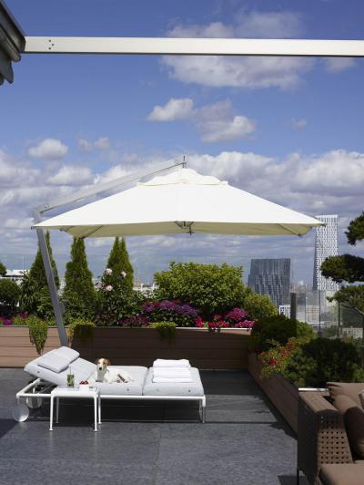 Tetőterasz - erkély / terasz ötlet, modern stílusban