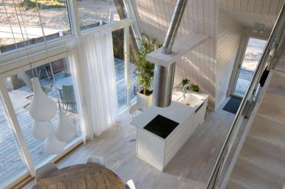 Fehér belső tér - konyha / étkező ötlet, modern stílusban