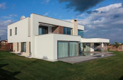 Geometrikus formák - homlokzat ötlet, modern stílusban