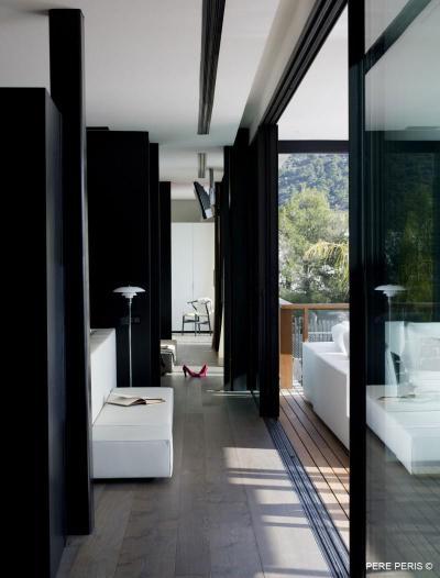 Terasz kijárat - belső továbbiak ötlet, modern stílusban