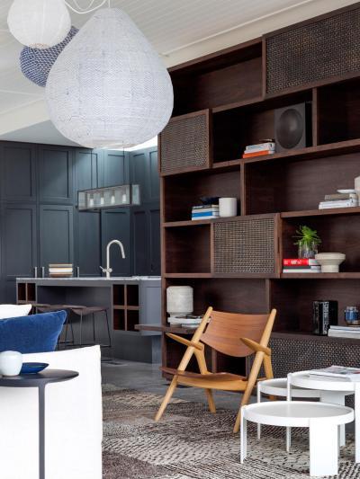 Nappali konyhával - nappali ötlet, modern stílusban