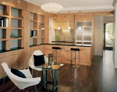 Nappali konyhával - nappali ötlet, modern stílusban