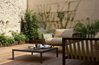 Belső kert - erkély / terasz ötlet, modern stílusban