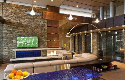 Extravagáns nappali - nappali ötlet, modern stílusban