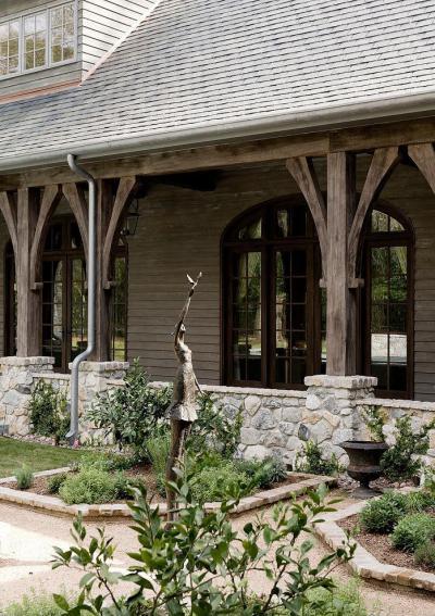 Régimódi ház - homlokzat ötlet, rusztikus stílusban