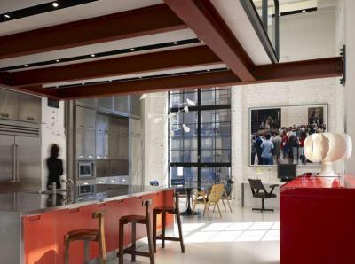 Loftlakás - konyha / étkező ötlet, modern stílusban