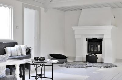 Skandináv stílus - nappali ötlet, rusztikus stílusban