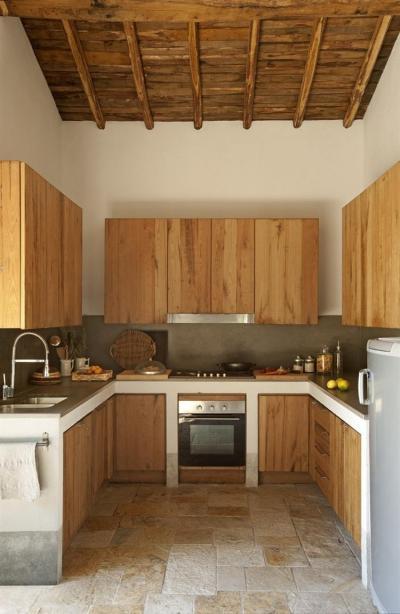 Rusztikus ház modern bútorokkal - konyha / étkező ötlet, rusztikus stílusban