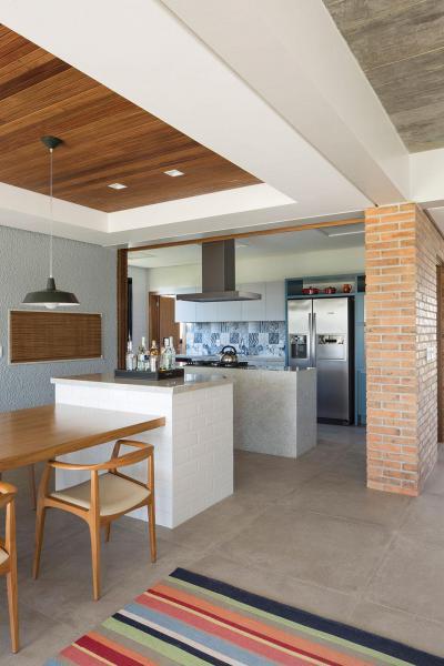 Látványos konyha - konyha / étkező ötlet, modern stílusban