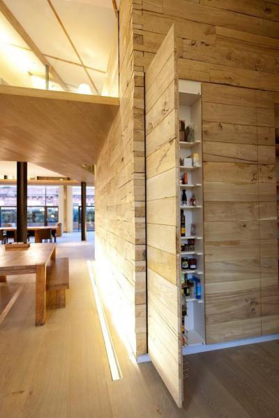 Rejtett konyhai tároló - belső továbbiak ötlet, modern stílusban