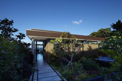 Kerti út a bejárathoz - külső továbbiak ötlet, modern stílusban