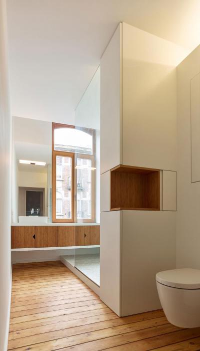 Puritán fürdőszoba - fürdő / WC ötlet, modern stílusban