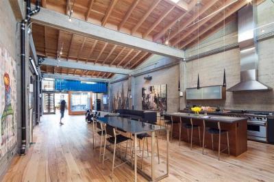 Loftlakás - konyha / étkező ötlet, modern stílusban