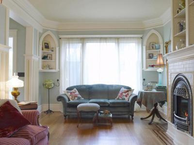 Vzíkék falú nappali - nappali ötlet