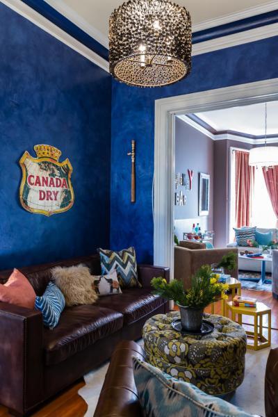 Bevállalós falszín - nappali ötlet