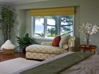 Mustársárga roló - háló ötlet, modern stílusban