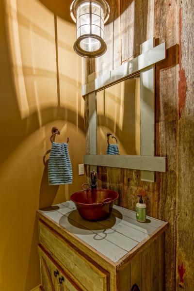 Újrahasznosított fából - fürdő / WC ötlet, rusztikus stílusban