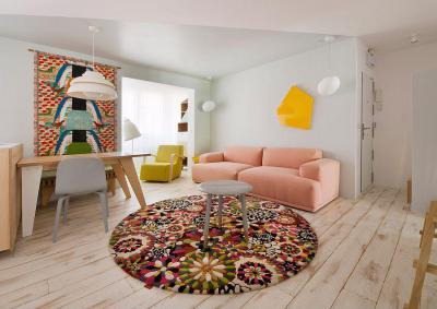 Modern shabby chic - nappali ötlet, modern stílusban