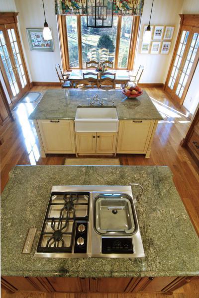 Dupla konyhasziget - konyha / étkező ötlet, klasszikus stílusban