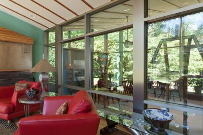 Nappali verandával - nappali ötlet, modern stílusban