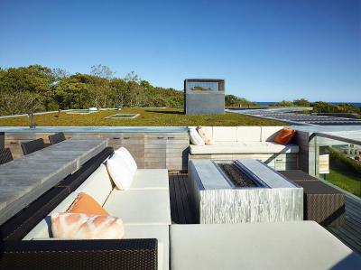 Zöldtető terasszal - erkély / terasz ötlet, modern stílusban