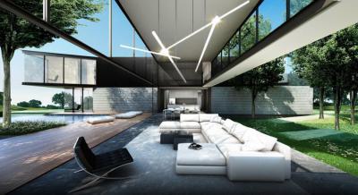 Fedett terasz - erkély / terasz ötlet, modern stílusban