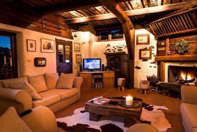 Faház nappalija - nappali ötlet, rusztikus stílusban